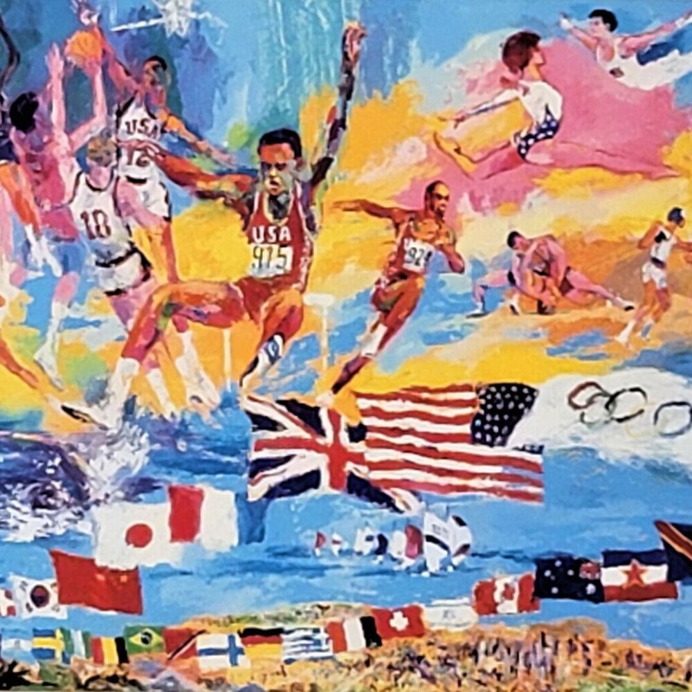 AMERICAN GOLD by LeROY NEIMAN -PROMOTIONAL COLLECTABLE POST CARD - 1984